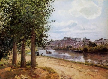 orillas pontoise del oise 1872 Camille Pissarro Pinturas al óleo